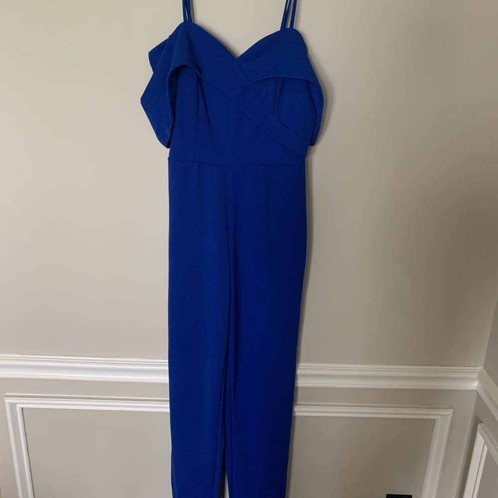 Blue Charlotte Russe jumpsuit. Worn once. Size small